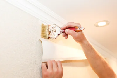 Pose de papier peint à Gaudiès — revêtements muraux et toiles de verre